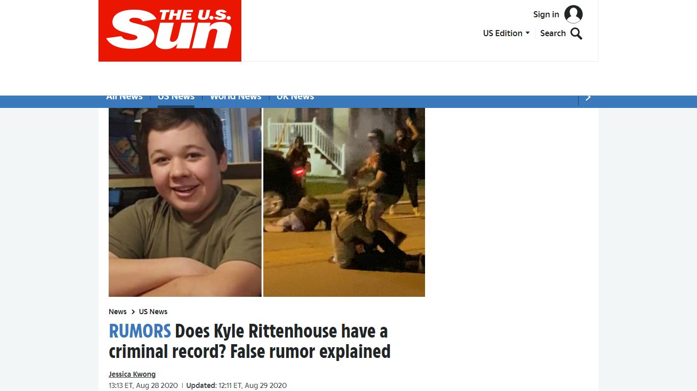 Does Kyle Rittenhouse have a criminal record? False rumor explained